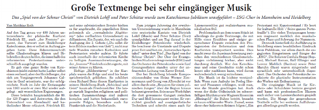 Rhein-Neckar-Zeitung 22.01.2013